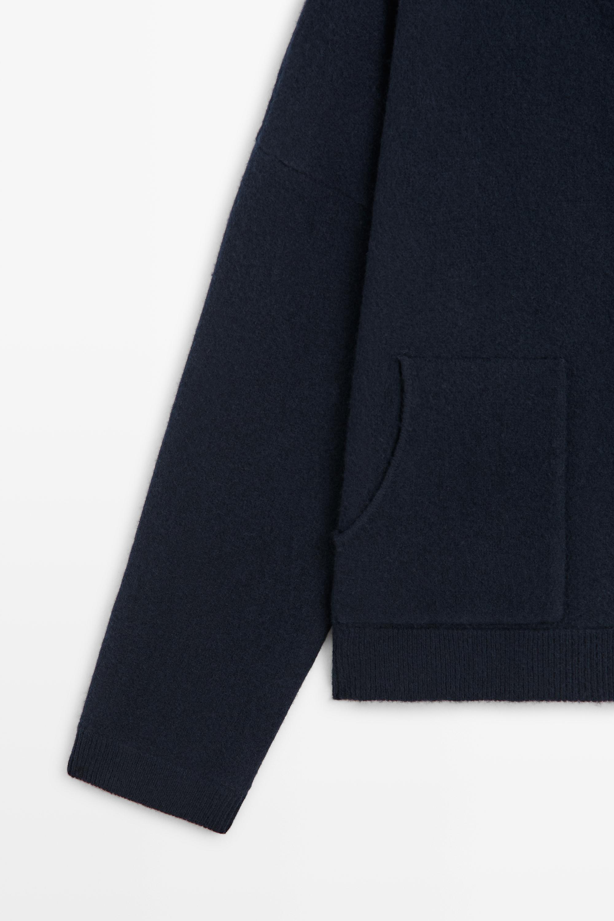 100% wool bomber jacket with pockets